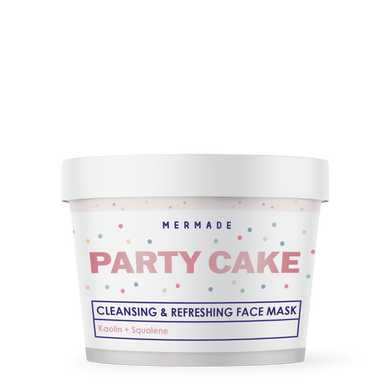 Кремова маска для обличчя з каоліном, скваланом і сферами MERMADE Party Cake 100г