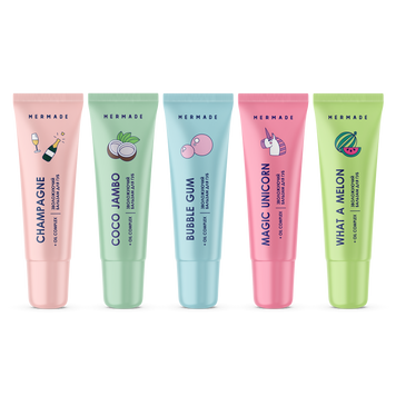 Набір з 5 бальзамів для губ MERMADE Lip Essentials NEW