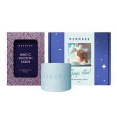 Ароматическая свеча MERMADE Magic Ritual + колода карт таро MERMADE Magic Unicorn Tarot